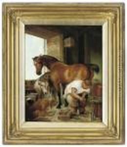 The Shoeing by Sir Edwin Henry Landseer