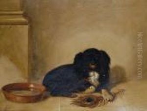 Portrait Of A Spaniel by Sir Edwin Henry Landseer