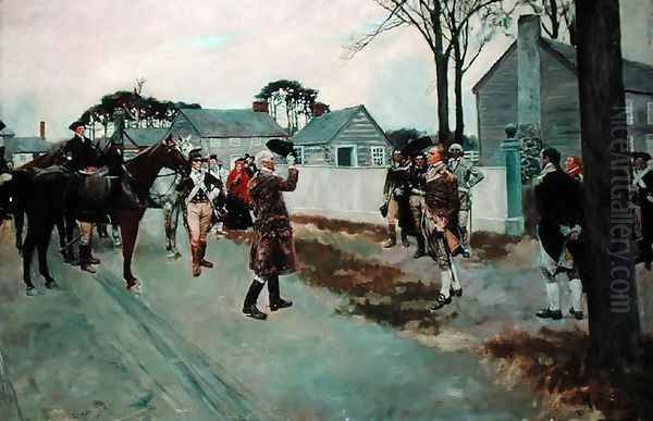The Meeting of Greene and Gates at Charlotte, N.C., from The Story of the Revolution by Henry Cabot Lodge 1850-1924 - view 1
