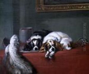 King Charles Spaniels by Sir Edwin Henry Landseer
