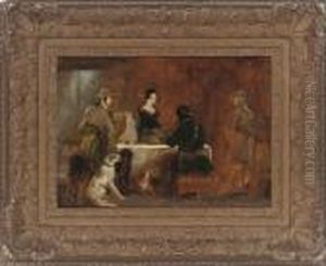 Interior Of A Crofter's Cottage by Sir Edwin Henry Landseer