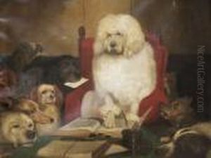 Laying Down The Law (trial By Jury) by Sir Edwin Henry Landseer