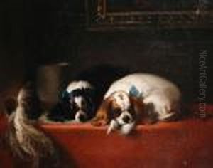 The Cavalier's Pets by Sir Edwin Henry Landseer