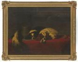 The Cavalier's Pets by Sir Edwin Henry Landseer