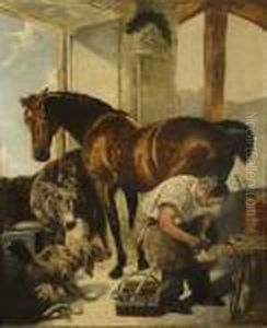 Shoeing by Sir Edwin Henry Landseer