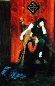 She Tricked Me, Little Maid, from The Maid of Landevennec by Justus Miles Foreman, published in Harpers Monthly Magazine, September 1904 by Howard Pyle