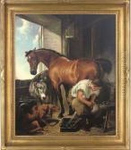 Shoeing by Sir Edwin Henry Landseer