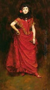 The Dancer, from Lola by Perceval Gibbon 1879-1926, published in Harpers Monthly Magazine, January 1909 by Howard Pyle
