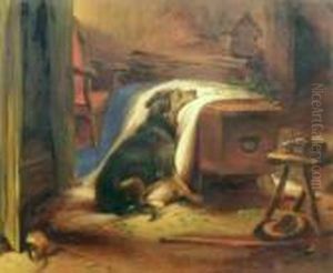The Old Shepherd's Chief Mourner by Sir Edwin Henry Landseer