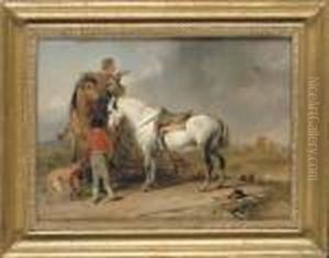 The Hawk Trainer by Sir Edwin Henry Landseer