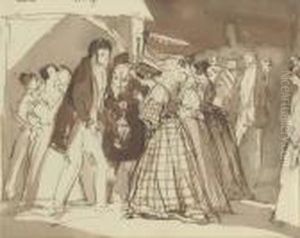 Edward Ellice Greeting The 
Duchess Of Bedford At A Reception Atglen Feshie, Inverness-shire