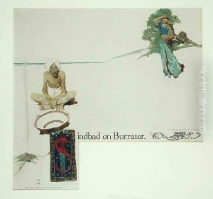 Frontispiece for Sinbad on Burrator by Arthur Quiller-Couch 1863-1944, 1902 by Howard Pyle
