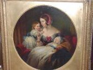 Queen Victoria And Her Children by Sir Edwin Henry Landseer