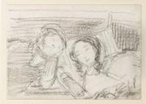 A Couple Drowsing On The Deck Of The Antwerp Packet by Sir Edwin Henry Landseer