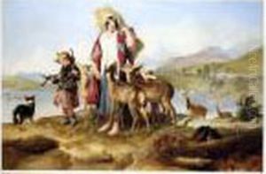 The Forester's Family by Sir Edwin Henry Landseer
