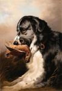 Retriever And Woodcock by Sir Edwin Henry Landseer