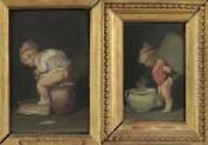 Enfant Au Pot Ou Malice De Bebe. by Francois Louis Lanfant de Metz