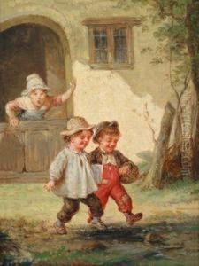 Zwei Szenen Aus Demkinderleben by Francois Louis Lanfant de Metz