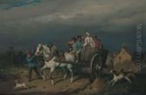 Scene De Genre by Francois Louis Lanfant de Metz