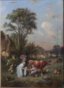 Le Lait De Mai by Francois Louis Lanfant de Metz