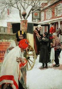 Upon the Last Stage of the Journey, They Stopped for Dinner at a Tavern or The Spies, from The Price of Blood by Howard Pyle by Howard Pyle