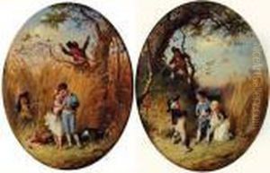 Les Amoureux Reprimandes by Francois Louis Lanfant de Metz