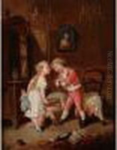 La Dispute by Francois Louis Lanfant de Metz