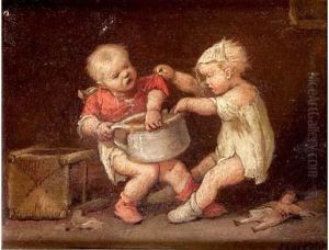 Jeu D'enfants by Francois Louis Lanfant de Metz