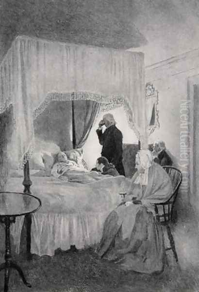 The Death of Washington at Mount Vernon, 14th December 1799 - view 1
