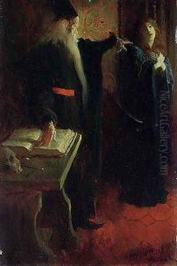 Truth in the Temple, from The Pilgrimage of Truth by Howard Pyle, 1900 by Howard Pyle