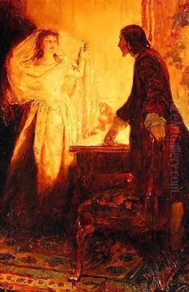 I am the daughter of that unfortunate Captain Keitt!, from The Ruby of Kishmoor by Howard Pyle, published in Harpers Monthly Magazine, August 1907 - view 1