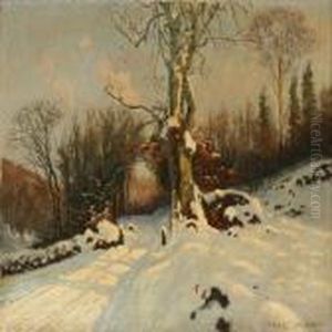 Kirkeskoven Ved Sollerod by Olaf Viggo Peter Langer