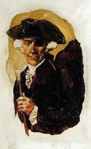 The Little Gentleman with One Eye, from The Ruby of Kishmoor by Howard Pyle, published in Harpers Monthly Magazine, August 1907 by Howard Pyle
