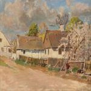 Village Scene Withchickens