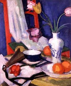 Still life with tulips, 1925 by Samuel John Peploe