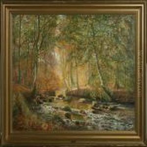 Forrest Scenery by Olaf Viggo Peter Langer