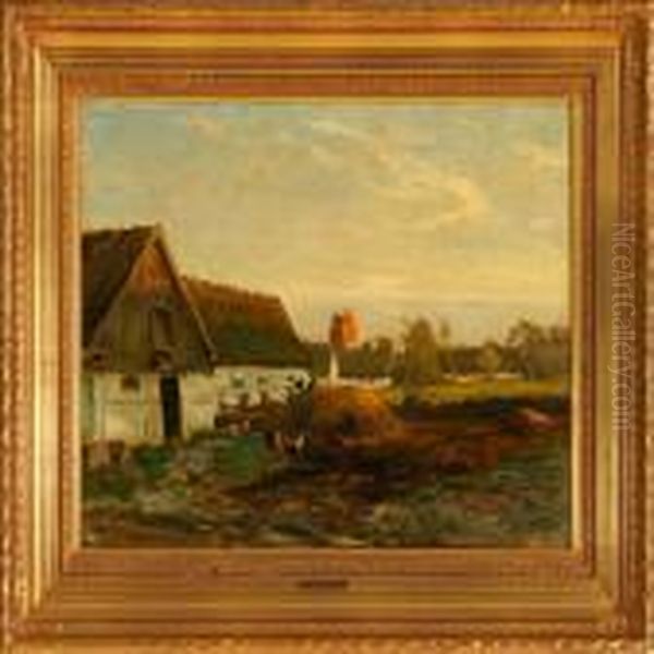 From A Dunghill At A White Farm - view 1
