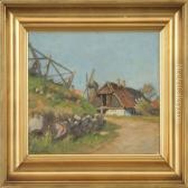 Landscape With Houses Andmill - view 1