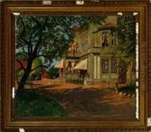 Summer Day At A Villa In Sunde Village, Smaland County In Sweden