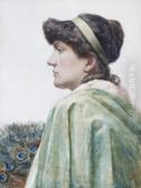 Portrait Of A Lady In Green - view 1