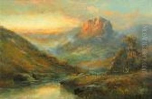 The Departing Day, Loch Torridon, Scotland by William Langley