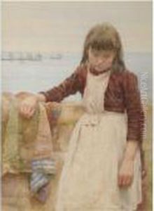 Newlyn Fishergirl by William Langley
