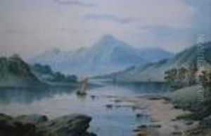 Mountainous Lake Landlandscapes by William Langley