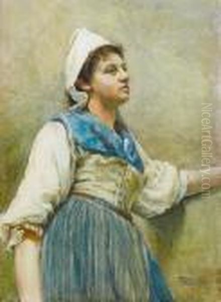 A Breton Washerwoman - view 1