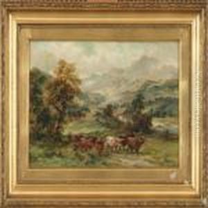 A View From The Scottish Highland by William Langley