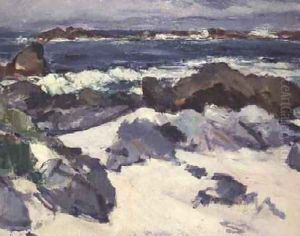 A Rocky Shore, Iona by Samuel John Peploe