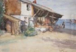 Sail Loft, Newlyn. by William Langley