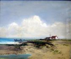 Harlech Bay, N.wales Signed 20 X 24in by William Langley