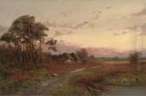 Crofts In The Gloaming-mull by William Langley