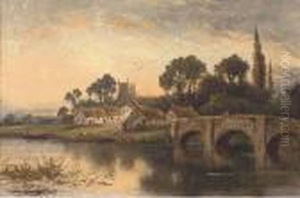 Figures On A Bridge - view 1